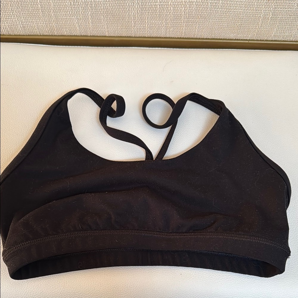 Fleo Black Sports Bra